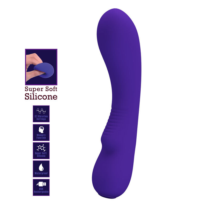 PRETTY LOVE - VIBRADOR RECARGABLE PRESCOTT MORADO