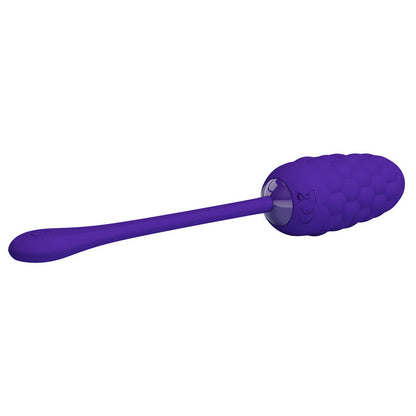 PRETTY LOVE - HUEVO VIBRADOR CON TEXTURA MARINA RECARGABLE PÚRPURA