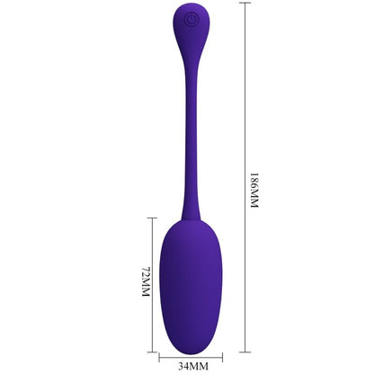 PRETTY LOVE - HUEVO VIBRADOR RECARGABLE PÚRPURA KNUCKER