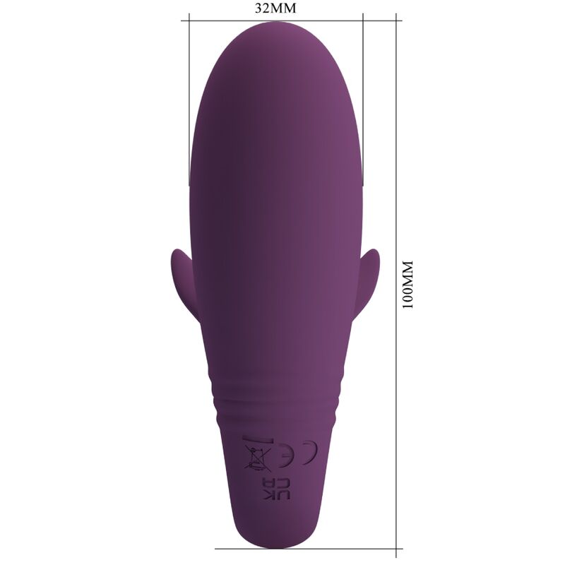 PRETTY LOVE - VIBRADOR JAYLEEN CON CONTROL REMOTO Y APLICACIÓN PÚRPURA