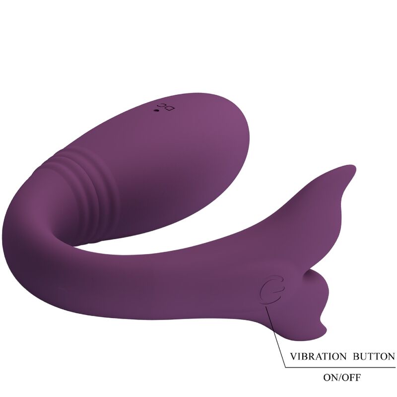 PRETTY LOVE - VIBRADOR JAYLEEN CON CONTROL REMOTO Y APLICACIÓN PÚRPURA