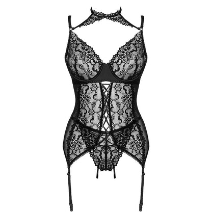 LIVCO CORSETTI FASHION - GIELLANDRA FOR THE SENSES COLLECTION CORSET + PANTY BLACK