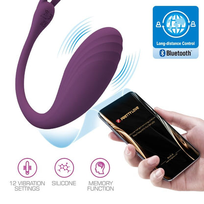 PRETTY LOVE - VIBRADOR CATALINA APP CONTROL REMOTO MORADO