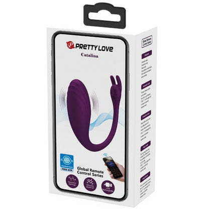 PRETTY LOVE - VIBRADOR CATALINA APP CONTROL REMOTO MORADO