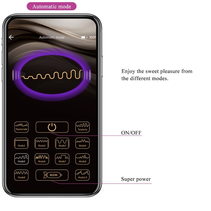 PRETTY LOVE - VIBRADOR CATALINA APP CONTROL REMOTO MORADO