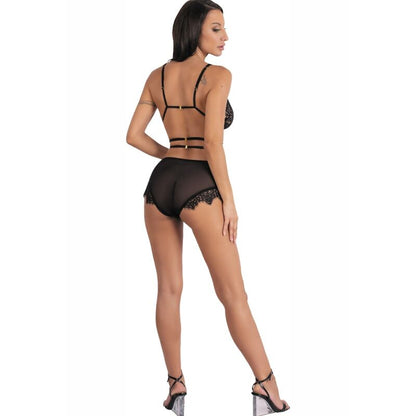 LIVCO CORSETTI FASHION - DREZNA LC 90733 SUJETADOR + BRAGUITA NEGRO