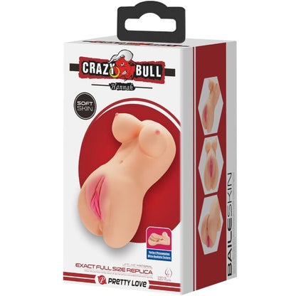 CRAZY BULL - VIBRADOR HANNAH DE VAGINA Y ANO REALISTAS