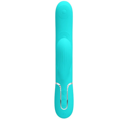 PRETTY LOVE - VIBRADOR PUNTO G MULTIFUNCIÓN 3 EN 1 PERLITA VERDE AGUA