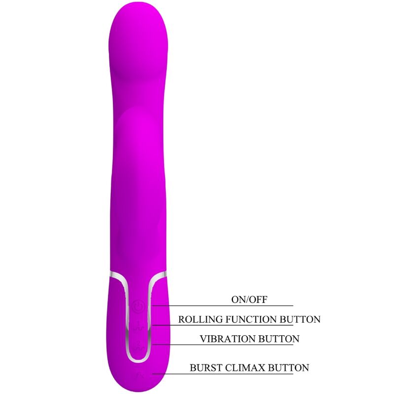 PRETTY LOVE - VIBRADOR CONEJO PERLAS VIOLETA