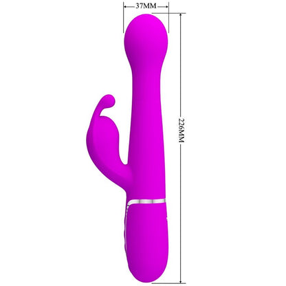 PRETTY LOVE - VIBRADOR CONEJO DEJON 3 EN 1 MULTIFUNCIÓN VIOLETA