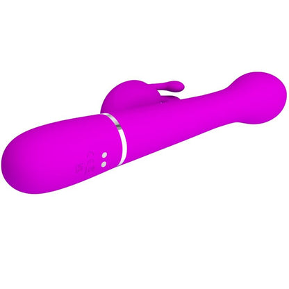 PRETTY LOVE - VIBRADOR CONEJO DEJON 3 EN 1 MULTIFUNCIÓN VIOLETA