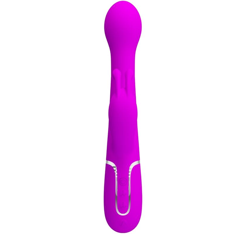 PRETTY LOVE - VIBRADOR CONEJO DEJON 3 EN 1 MULTIFUNCIÓN VIOLETA