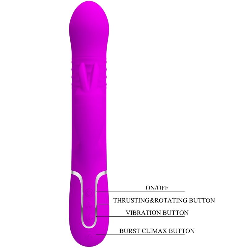 PRETTY LOVE - VIBRADOR CONEJO COALE PERLAS VIOLETA