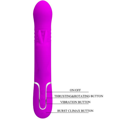 PRETTY LOVE - VIBRADOR CONEJO COALE PERLAS VIOLETA