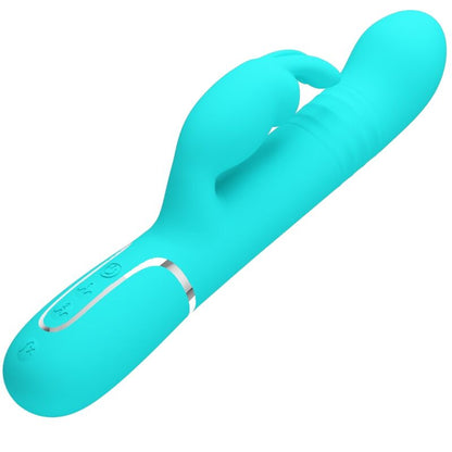 PRETTY LOVE - VIBRADOR CONEJO COALE PERLAS VERDE AGUA