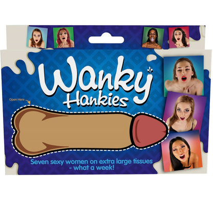 SPENCER &amp; FLEETWOOD - WANKY HANKIES 7 PAÑUELOS DE MUJER EXTRA GRANDES