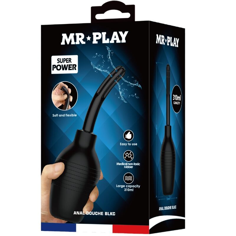 MR PLAY - DUCHA ANAL BLKC SUPER POWER NEGRA