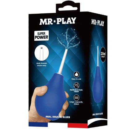 MR PLAY - DUCHA ANAL AZUL SUPER POWER AZUL