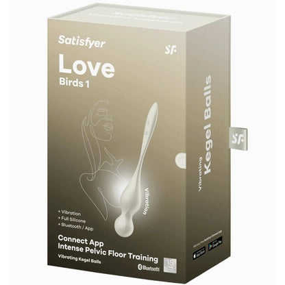 SATISFYER - BOLAS KEGEL VIBRATORIAS LOVE BIRDS BLANCAS