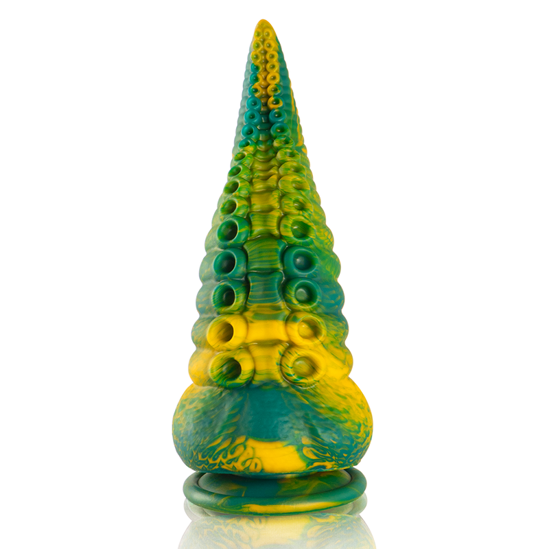 ÉPICO - DILDO TENTACULO VERDE CETUS TAMAÑO GRANDE