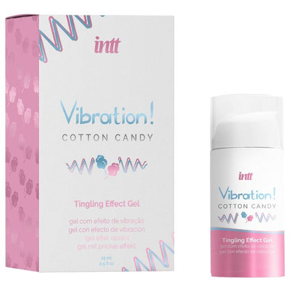 INTT - POTENTE GEL VIBRADOR LÍQUIDO ESTIMULANTE ÍNTIMO ALGODÓN DE AZÚCAR 15 ML