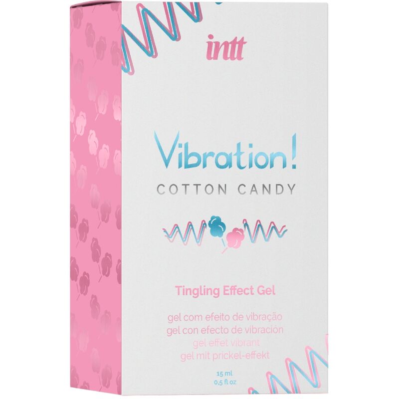 INTT - POTENTE GEL VIBRADOR LÍQUIDO ESTIMULANTE ÍNTIMO ALGODÓN DE AZÚCAR 15 ML