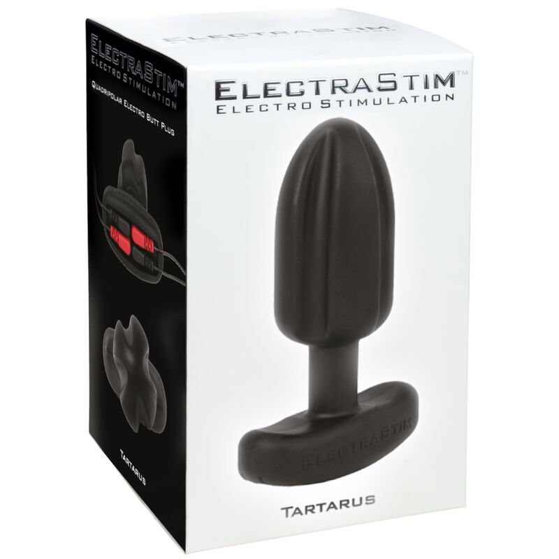 ELECTRASTIM - TARTARUS PLUG ANAL CUADRIPOLAR SILICONA NEGRO