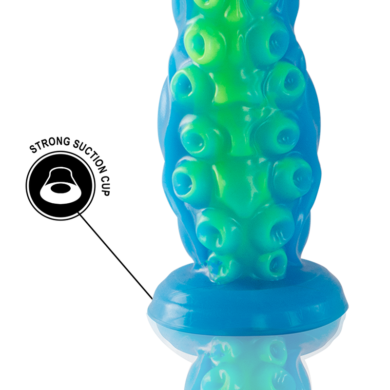 EPIC - DILDO FLUORESCENTE CON TENTÁCULOS DELGADOS SCYLLA, TAMAÑO PEQUEÑO