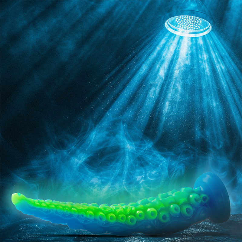 EPIC - DILDO FLUORESCENTE CON TENTÁCULOS DELGADOS SCYLLA, TAMAÑO PEQUEÑO