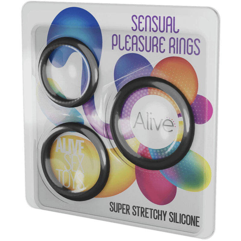 ALIVE - KIT TRES ANILLOS PLACER SENSUAL