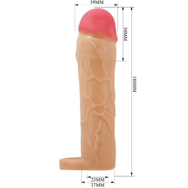 PRETTY LOVE - FUNDA PARA EXTENSOR DE PENE CHANE CARNE