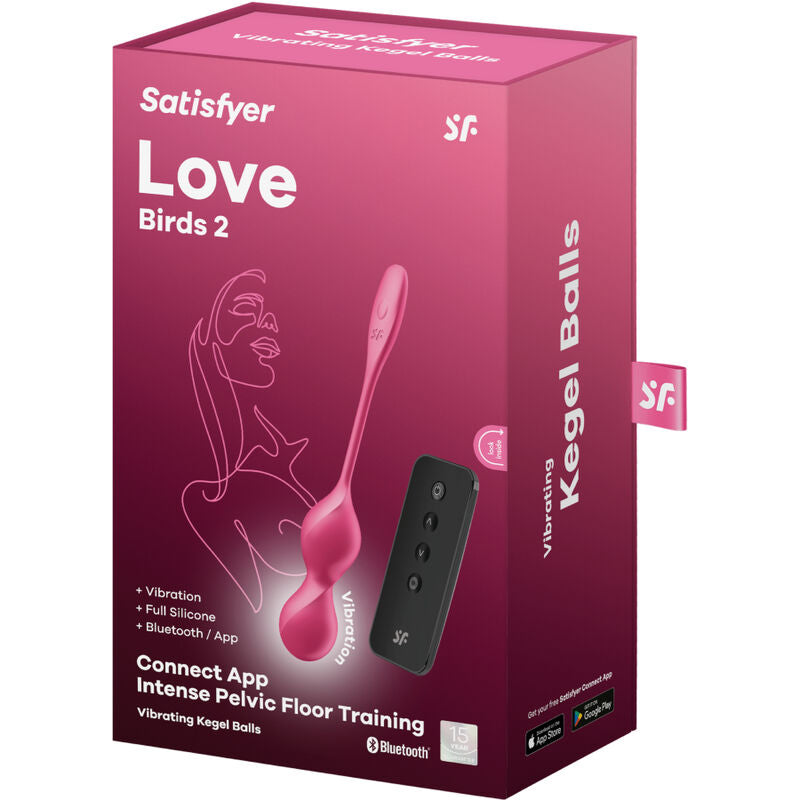 SATISFYER - LOVE BIRDS 2 BOLAS VIBRATORIAS DE KEGEL + APLICACIÓN GRATUITA