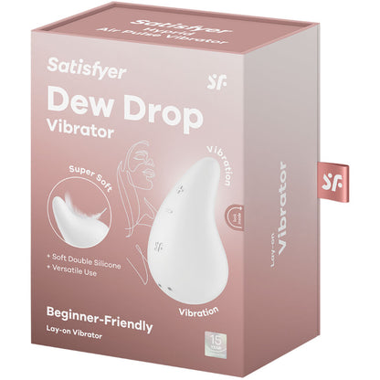 SATISFYER - VIBRADOR DEW DROP DE COLOCACIÓN BLANCO