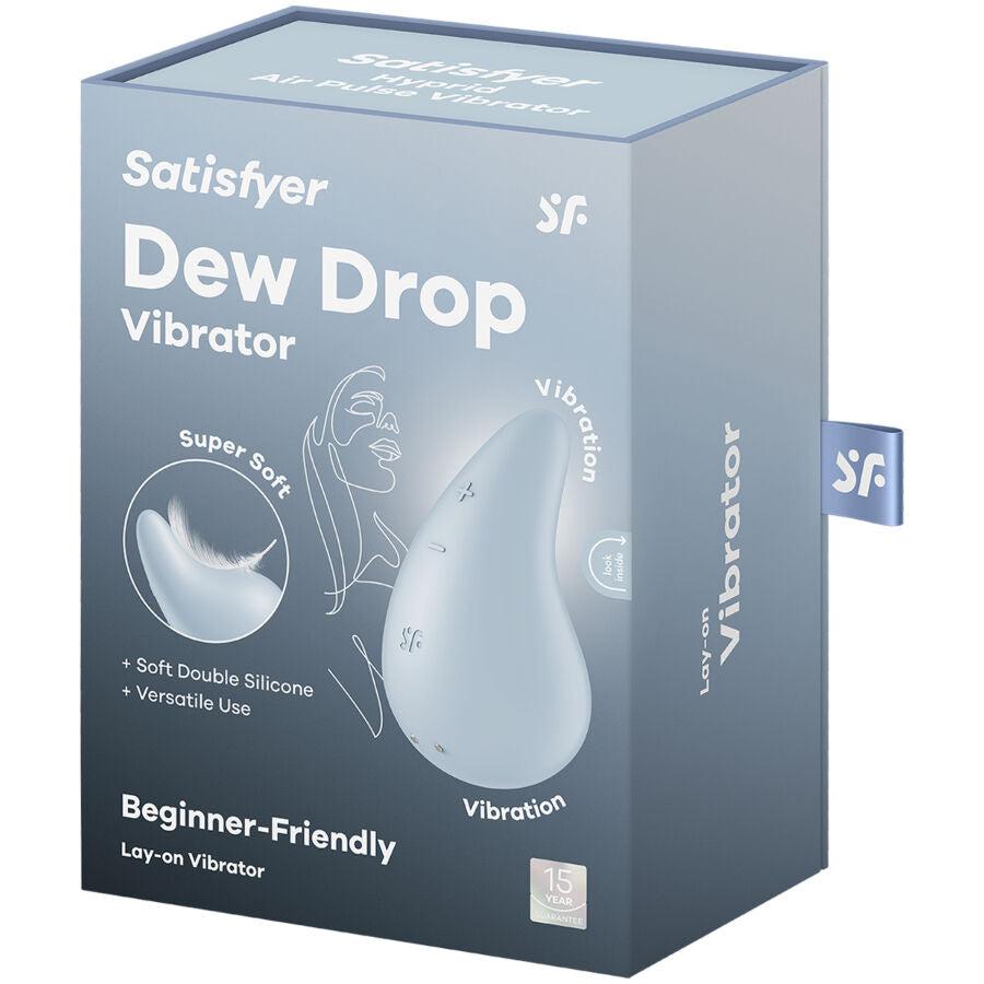 SATISFYER - VIBRADOR DEW DROP DE COLOCACIÓN BLANCO