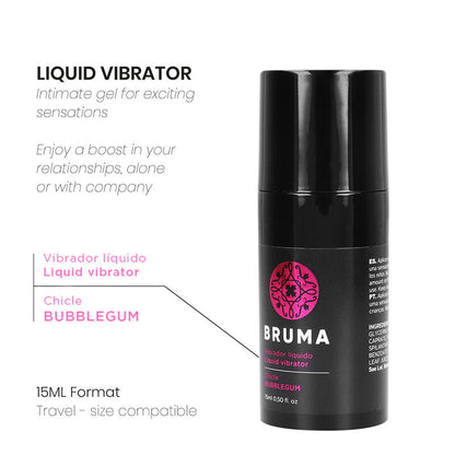 BRUMA - VIBRADOR LIQUIDO ULTRA DESLIZANTE BUBBLEGUM 15 ML