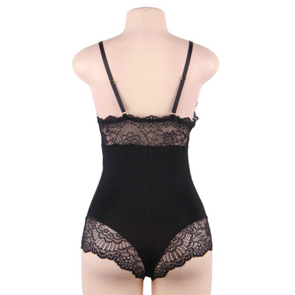 SUBBLIME - BODY DETALLE DE ENCAJE FLORAL NEGRO L/XL