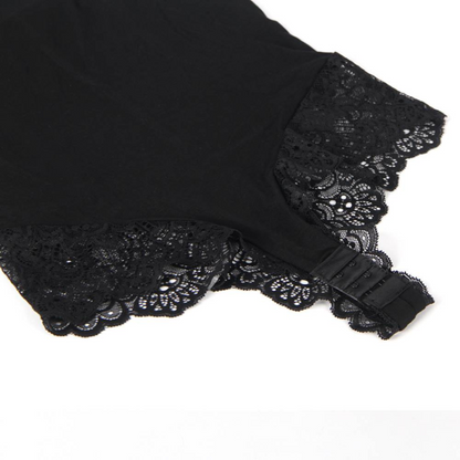 SUBBLIME - BODY DETALLE DE ENCAJE FLORAL NEGRO L/XL