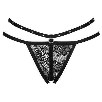 LIVCO CORSETTI FASHION - TANGA SIN ENTREPIERNA NOMADE NEGRO