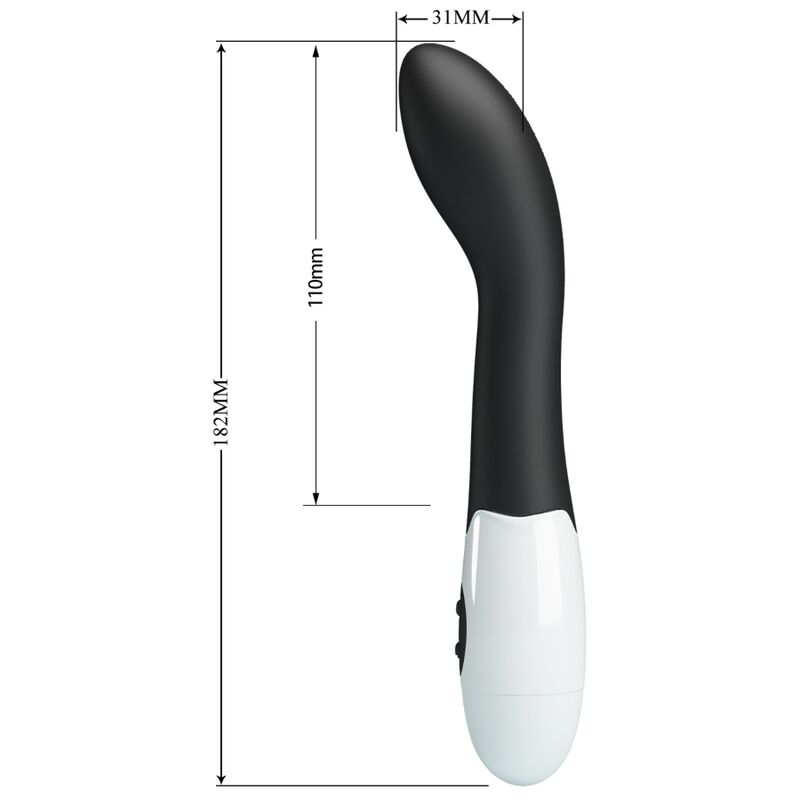 PRETTY LOVE - VIBRADOR PUNTO G BISHOP 30 MODOS NEGRO