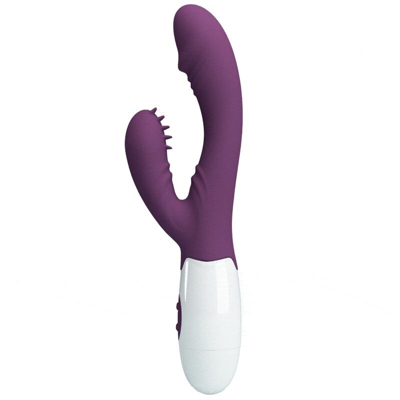 PRETTY LOVE - VIBRADOR ANDRE RABBIT Y ESTIMULADOR DEL PUNTO G MORADO