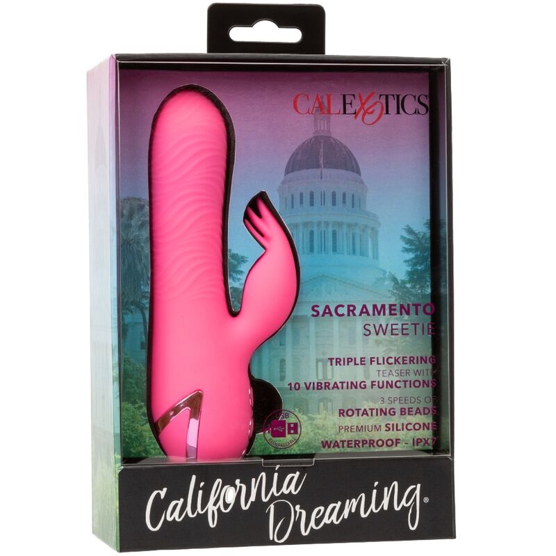 CALEXOTICS - SACRAMENTO SWEETIE VIBRADOR CONEJO ROSA DE CALIFORNIA DREAMING