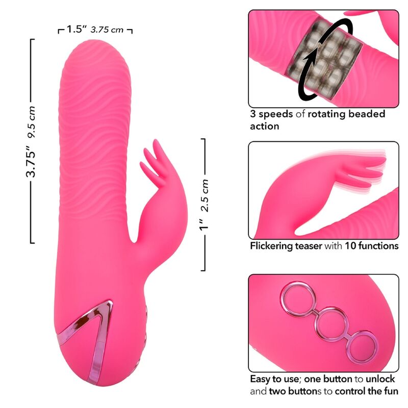 CALEXOTICS - SACRAMENTO SWEETIE VIBRADOR CONEJO ROSA DE CALIFORNIA DREAMING