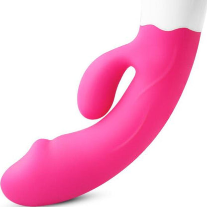 ARMONY - VIBRADOR HAPPY Y ESTIMULADOR RECARGABLE FUCSIA