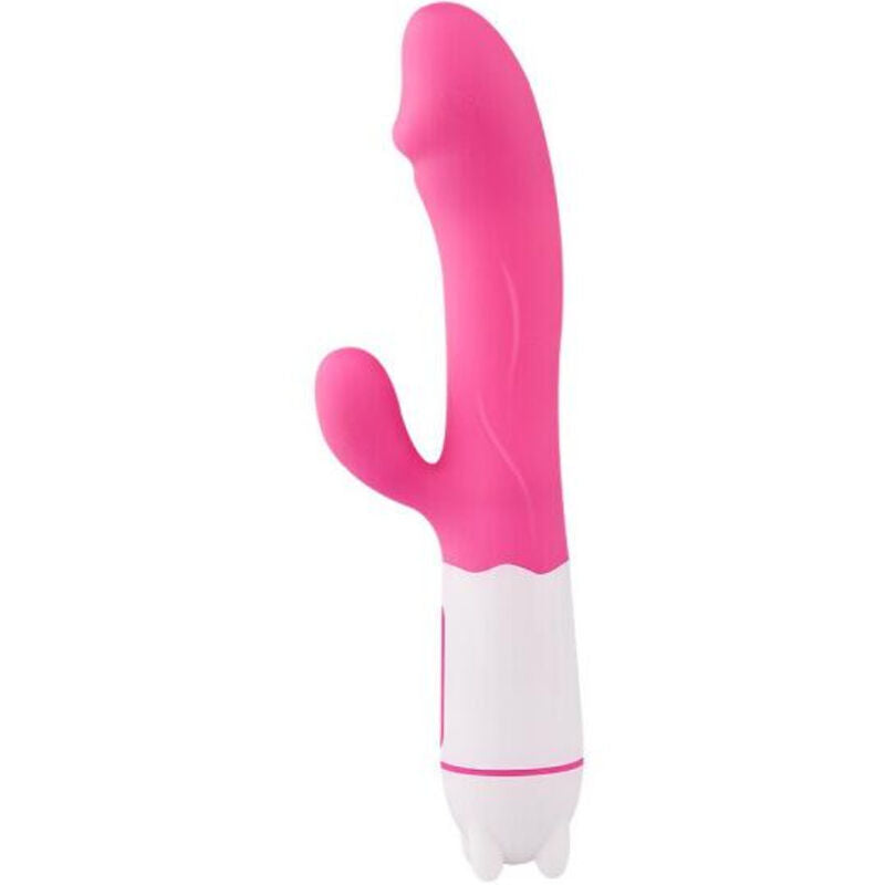 ARMONY - VIBRADOR HAPPY Y ESTIMULADOR RECARGABLE FUCSIA