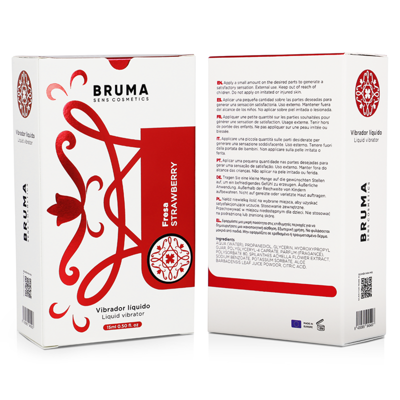 BRUMA - VIBRADOR LIQUIDO ULTRA DESLIZANTE FRESA 15 ML