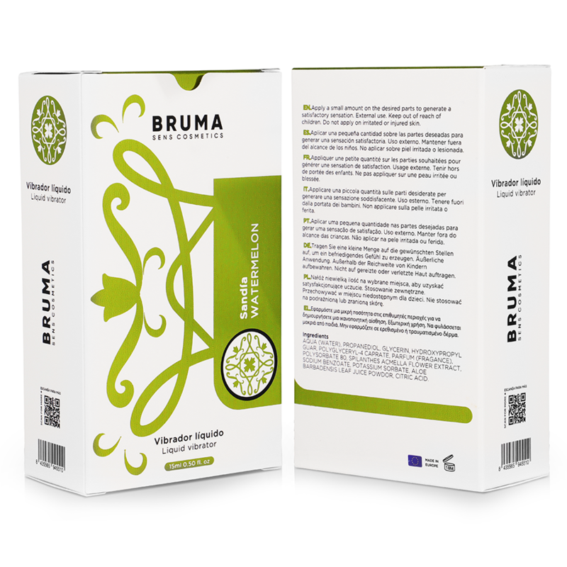 BRUMA - VIBRADOR LIQUIDO ULTRA DESLIZANTE SANDIA 15 ML