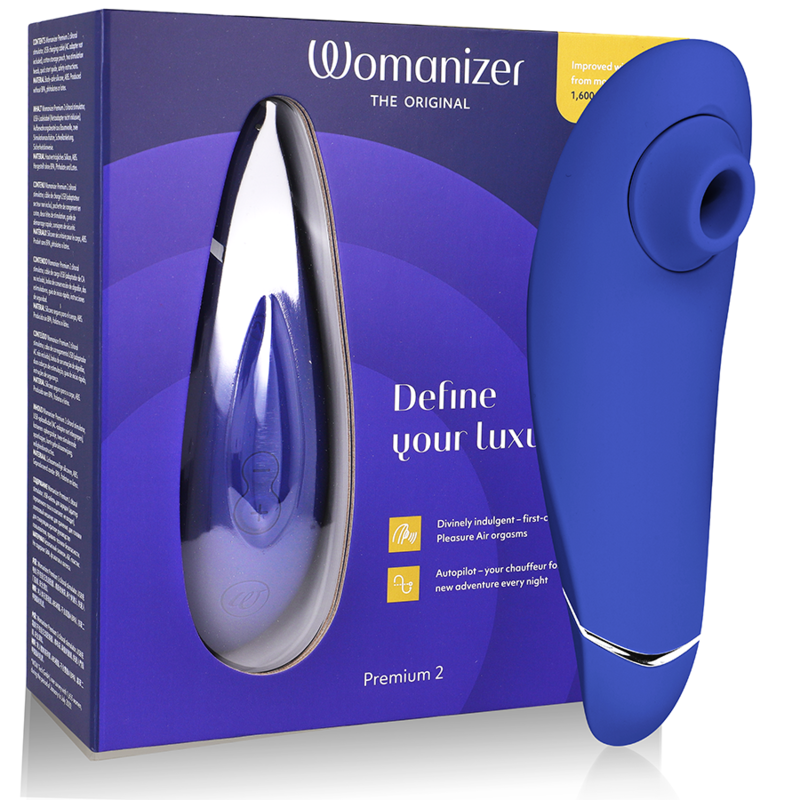 WOMANIZER - PREMIUM 2 CLITORAL STIMULATOR BLUEBERRY