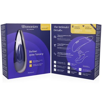 WOMANIZER - PREMIUM 2 CLITORAL STIMULATOR BLUEBERRY