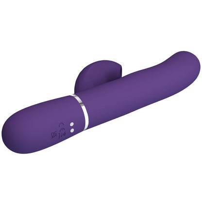 PRETTY LOVE - VIBRADOR PUNTO G PERLITA 3 EN 1 MULTIFUNCIÓN MORADO