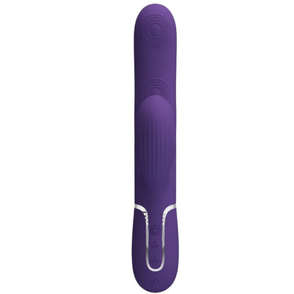 PRETTY LOVE - VIBRADOR PUNTO G PERLITA 3 EN 1 MULTIFUNCIÓN MORADO